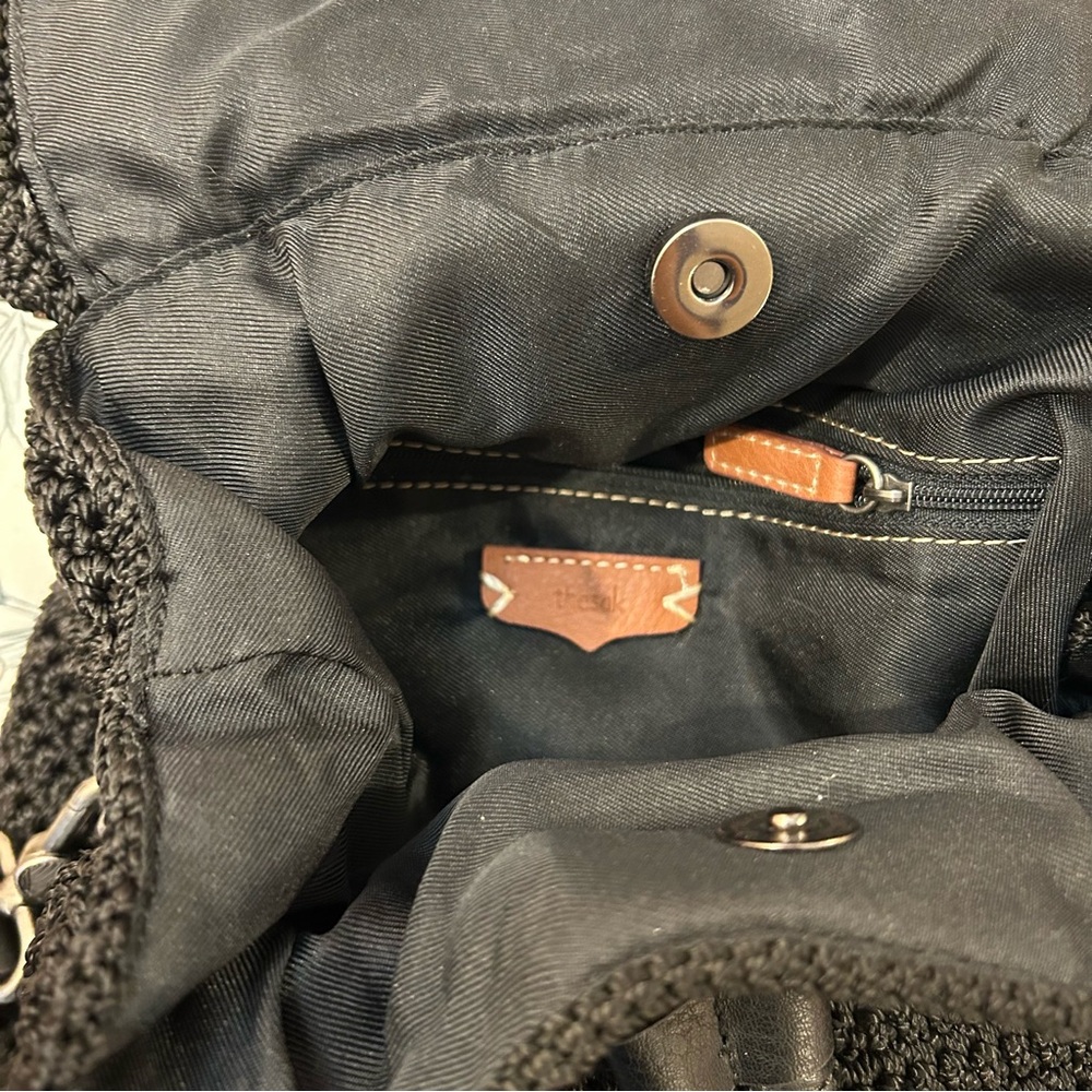 Elegant Black Crochet Women's Bag - Picture 3 of 5